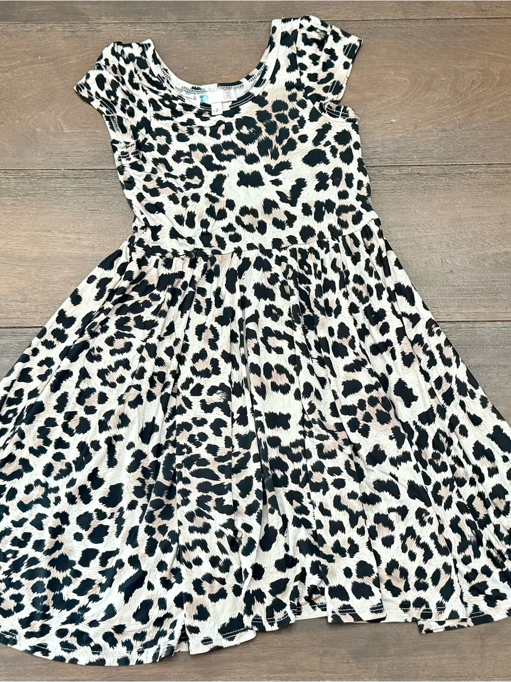 Dot Dot Smile Girls Size 7 Leopard Print Twirl Dress | Excellent Condition